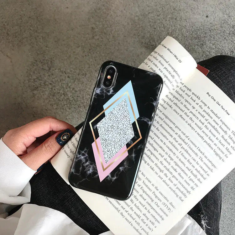 Geometric Marble Phone Case
