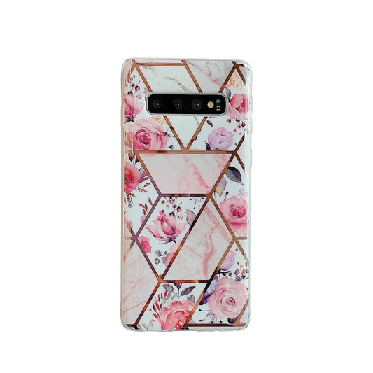 Geometric Marble Pattern Silicone Phone Case