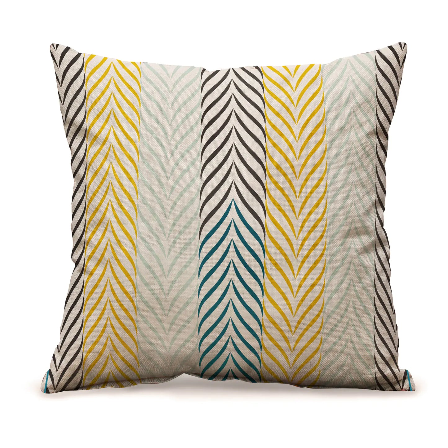 Linen Pillow Cover for Sofa and Car Backrest