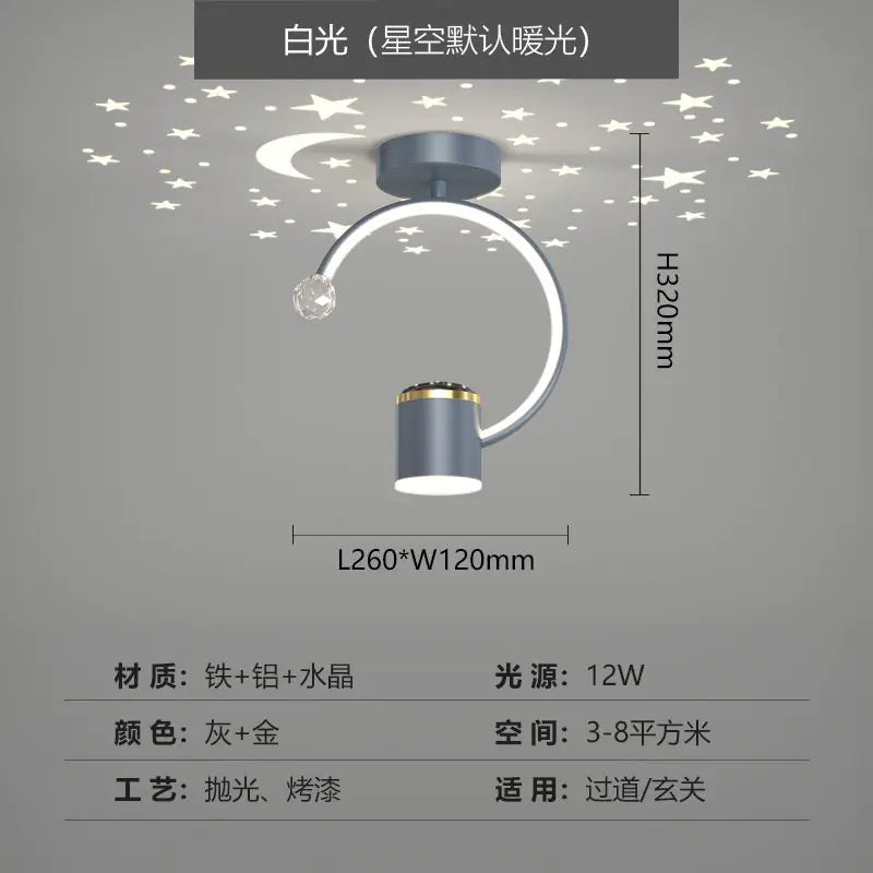 Modern Nordic Starry Sky Corridor Ceiling Light