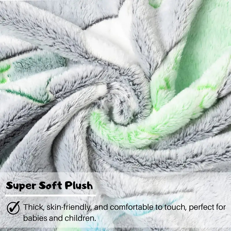 Glow In The Dark Dinosaur Fleece Blanket for Kids