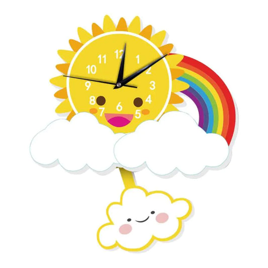 Creative Cartoon Wall Clock for Bedroom and Living Room