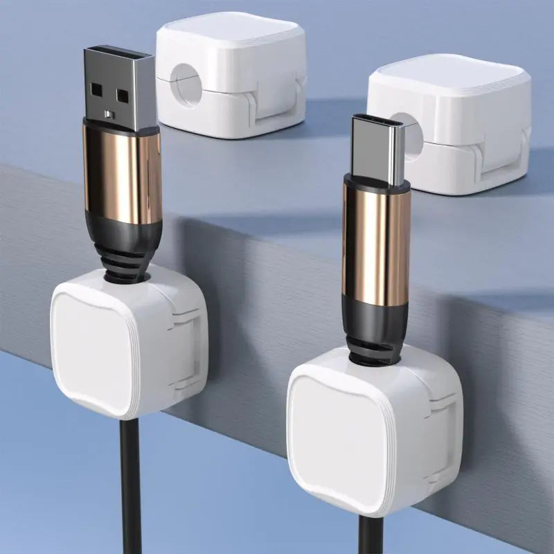 Magnetic Cable Organizer for Desk with Simplified Design